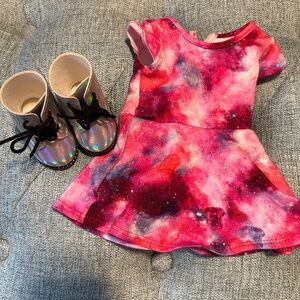 American Girl Luciana Vega "Meet" Dress and boots for 18 inch doll